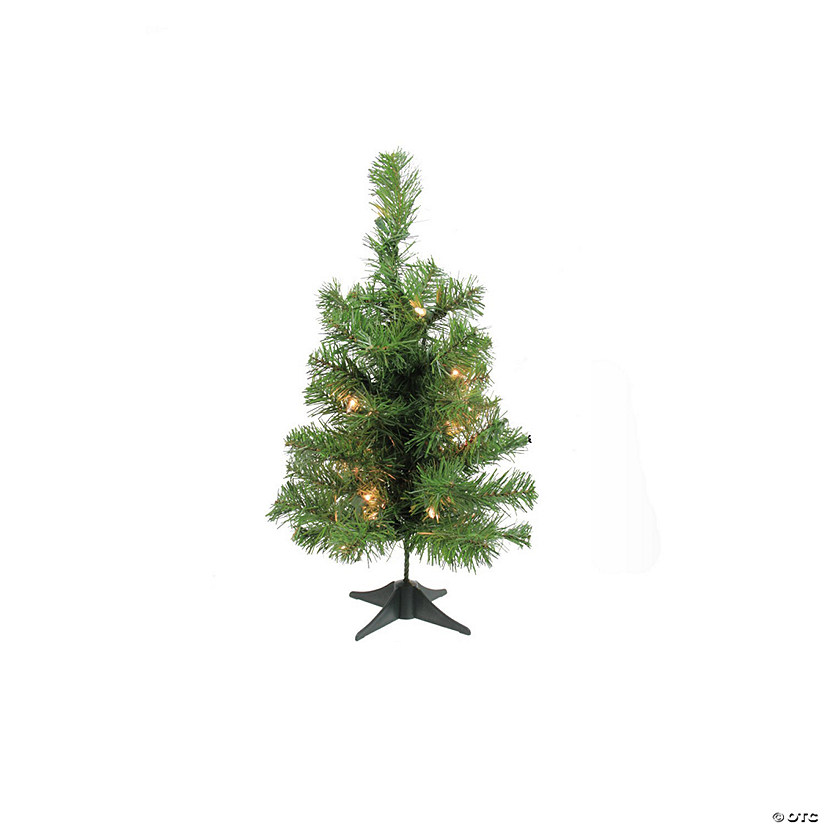 Northlight 18" Pre-Lit Medium Blackwater Fir Artificial Christmas Tree  Clear Lights Image