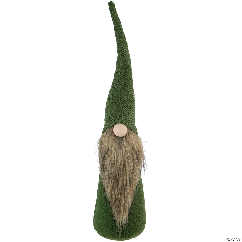 Northlight 19" Forest Green Bendable Hat Christmas Gnome Tabletop Decoration Image