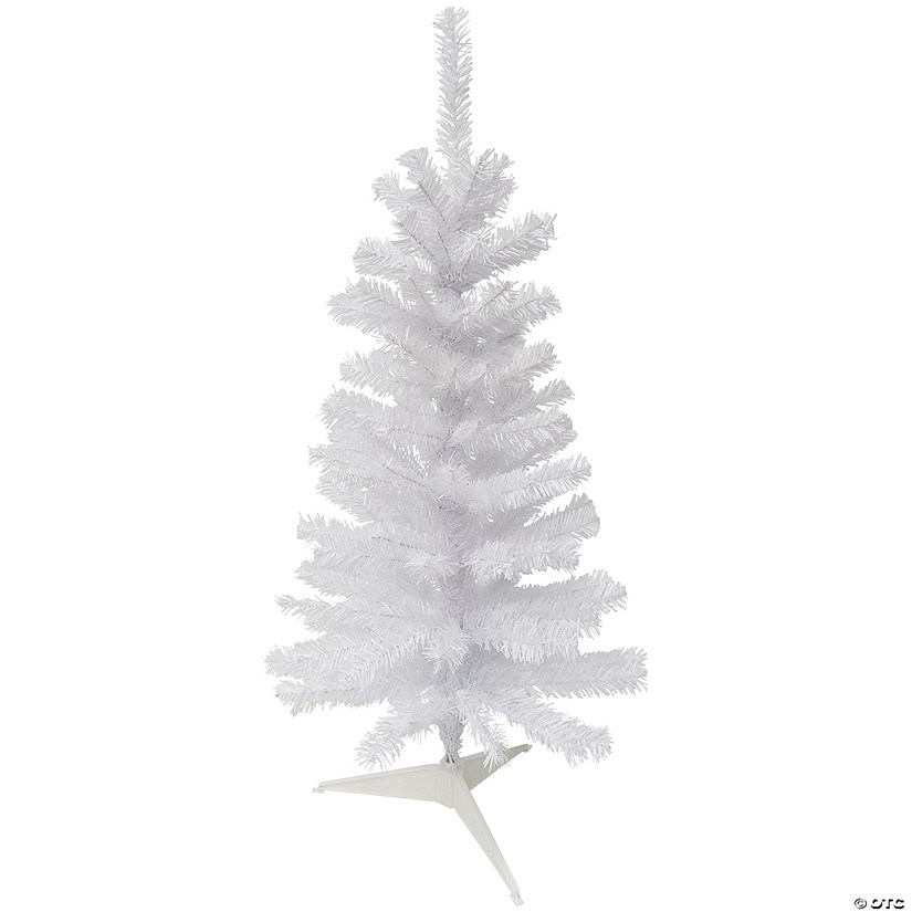 Northlight 2' Woodbury White Pine Slim Artificial Christmas Tree  Unlit Image