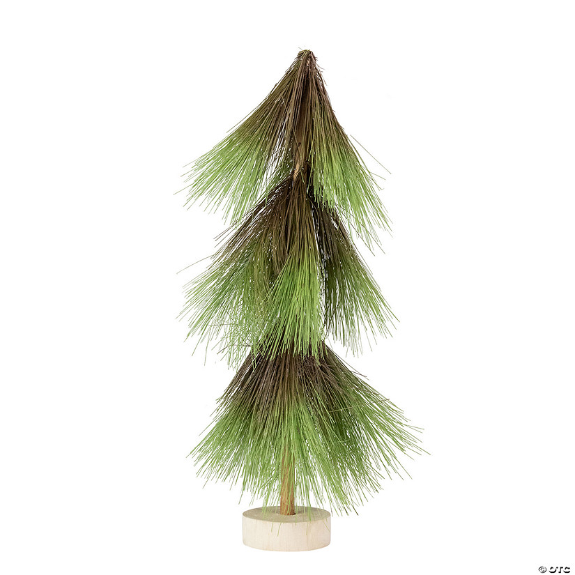 Northlight 20.5" Green and Brown Pine Needle Tree Christmas Decoration Image