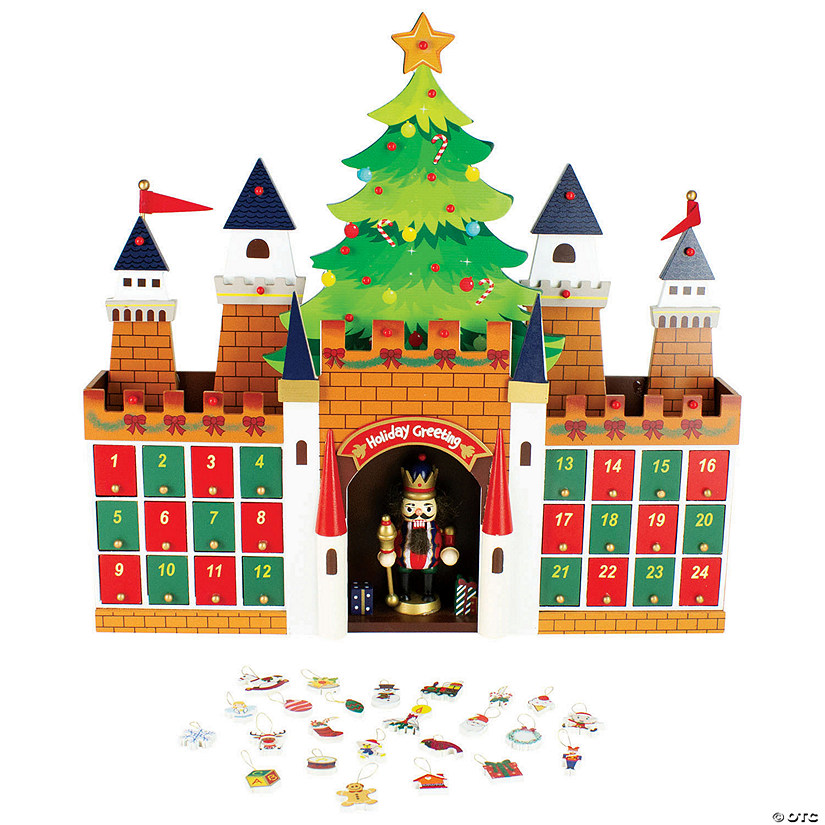 Northlight 20.5&quot; Nutcracker Castle Christmas Advent Calendar Decoration Image