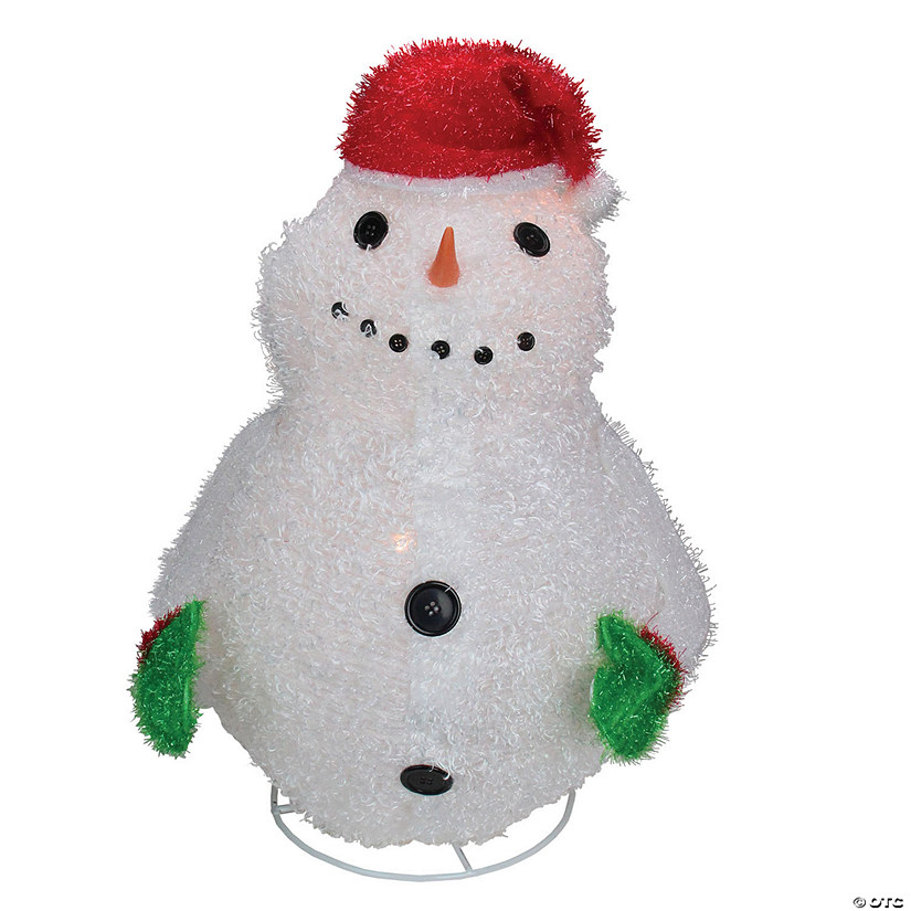 Northlight 24" Pre-Lit Red and White Snowman Outdoor Christmas Yard Decor Image