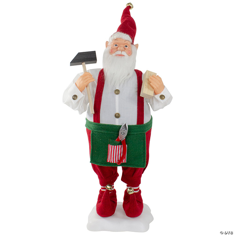 Northlight 24" Santa's Workshop Elf Animated Standing Christmas Figure Image