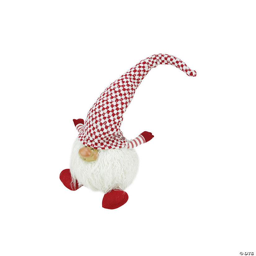 Northlight - 25" Red and White Cheerful Charlie Gnome Christmas Tabletop Decor Image