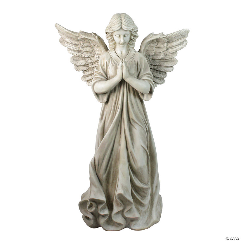 Northlight 29.5" Angel Standing in Prayer Outdoor Garden Statue Image
