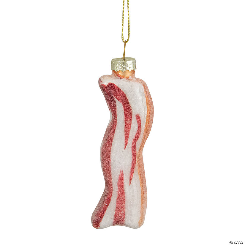 Northlight 3.5" Bacon Glass Christmas Ornament Image