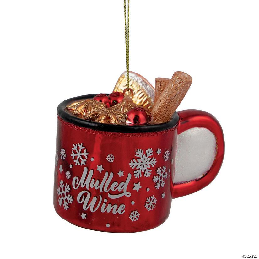 Northlight 3.75" Mulled Wine Glass Christmas Ornament Image