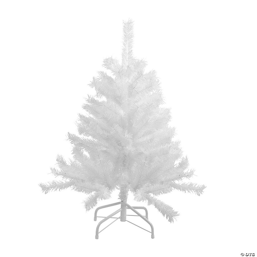 Northlight 3' Icy White Iridescent Spruce Artificial Christmas Tree - Unlit Image