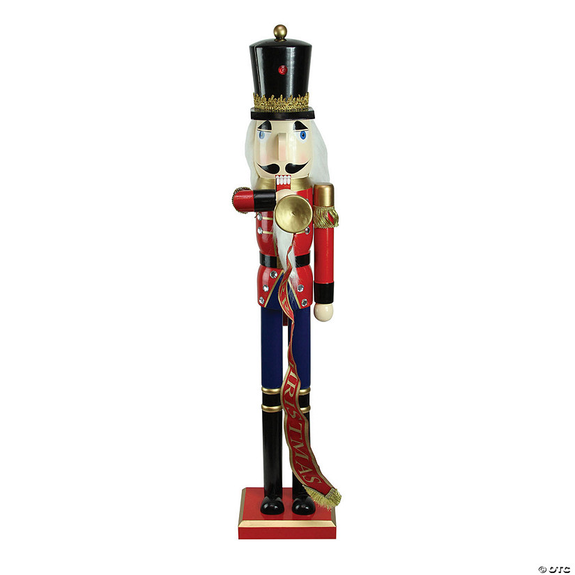 Northlight - 3' Nutcracker Soldier With Trumpet Christmas Decor Image