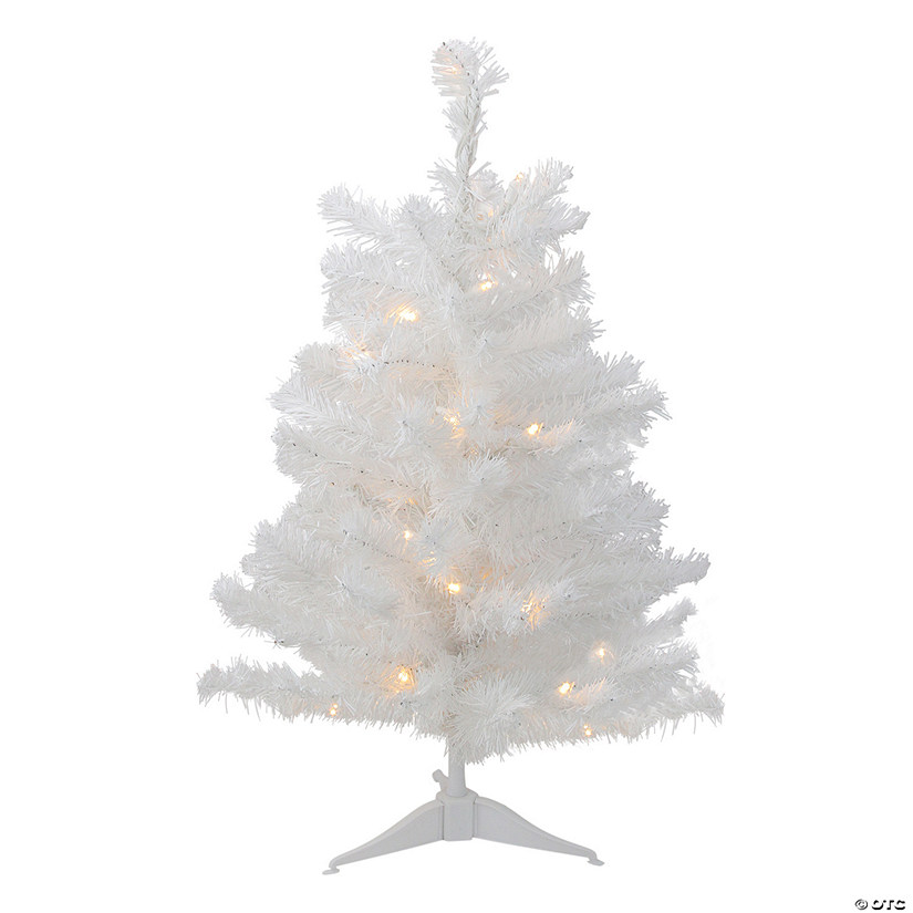Northlight 3' Pre-Lit LED Medium Pine Artificial Christmas Tree - Clear Lights Image