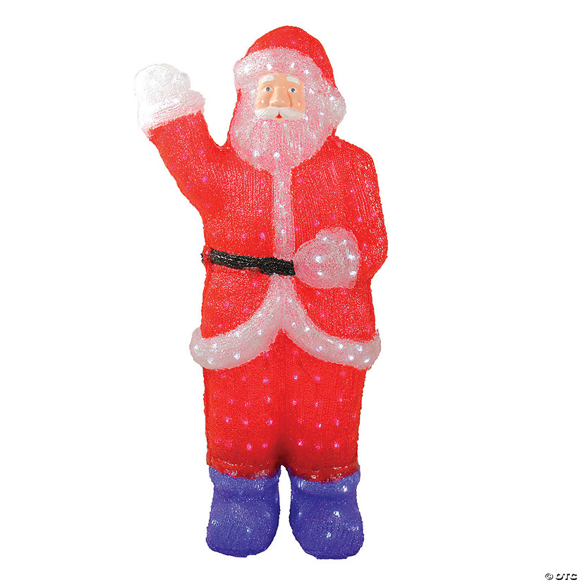 Northlight - 3' Red Lighted Commercial Grade Santa Claus Christmas Display Decoration Image