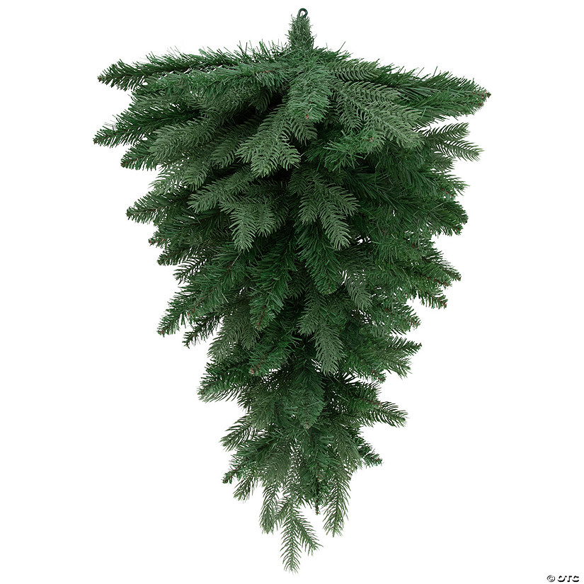 Northlight 30" Mixed Eden Pine Artificial Christmas Teardrop Swag - Unlit Image