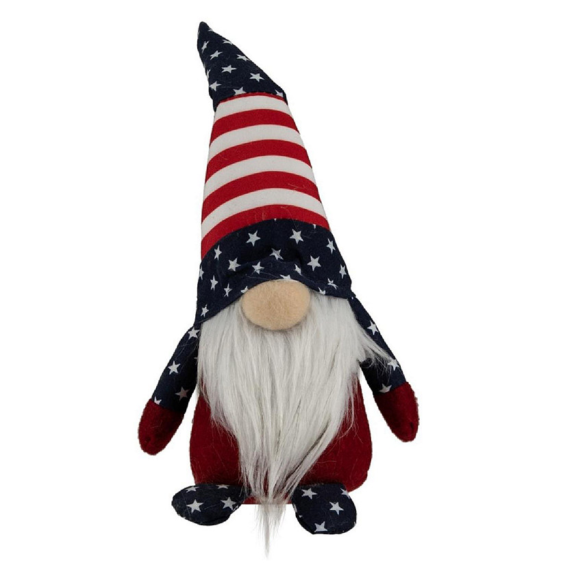 Northlight 35118101 9.5 in. Patriotic Flag 4th of July Americana Gnome Image
