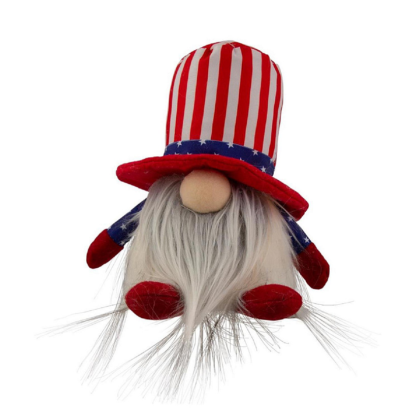Northlight 35118109 6.75 in. Lighted Americana Boy 4th of July Patriotic Gnome Image