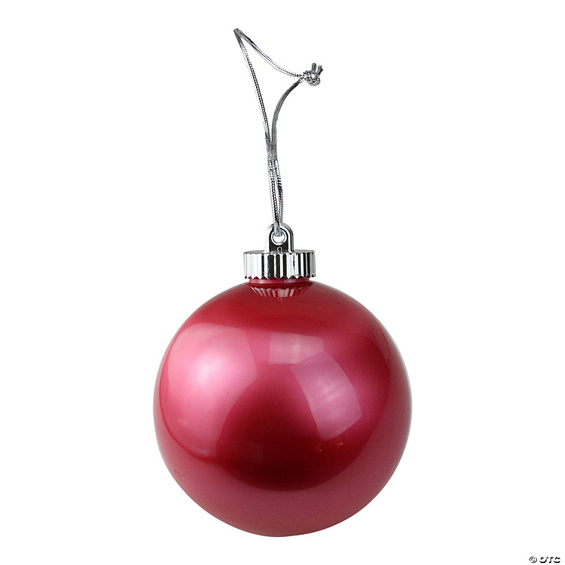 Northlight 3ct Red LED Lighted Battery Operated Shatterproof Christmas Ball Ornaments 6" (150mm) Image