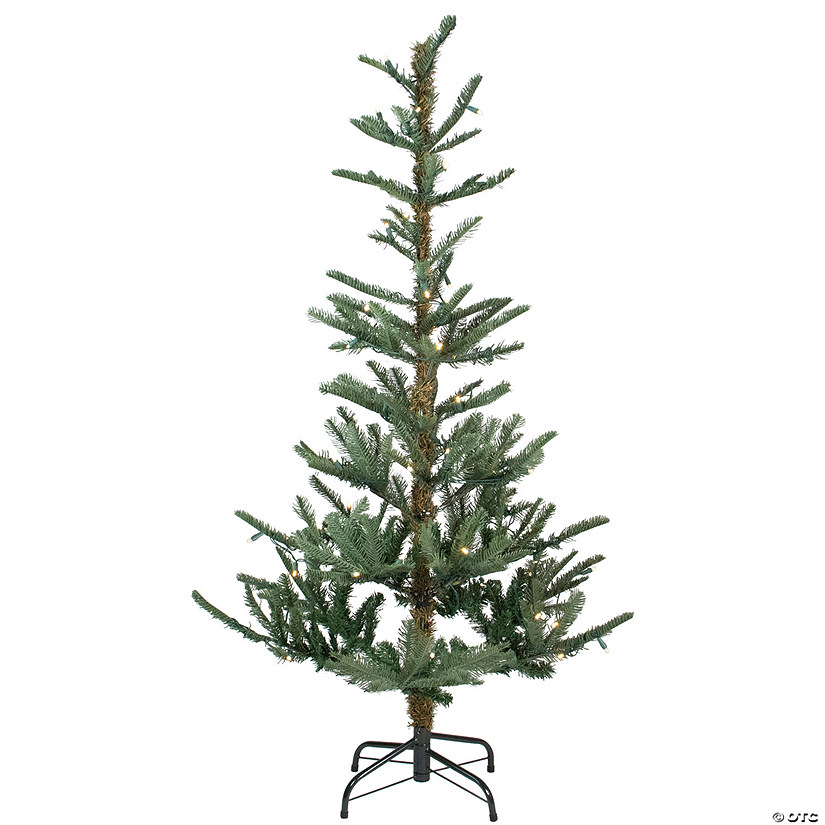 Northlight 4.5' Pre-Lit LED Layered Nordmann Fir Artificial Christmas Tree  Warm Clear Lights Image