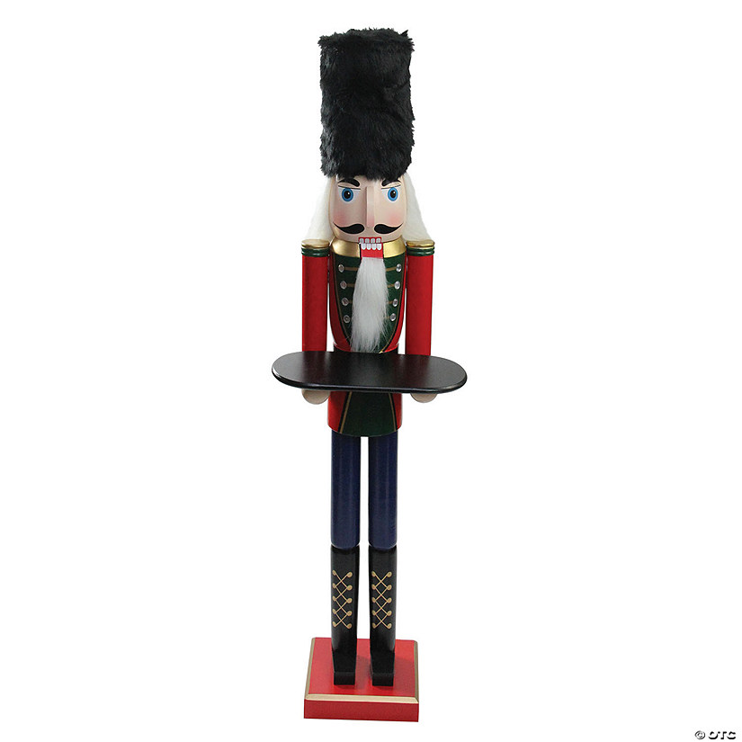 Northlight - 4' Christmas Butler Nutcracker with Tray Image