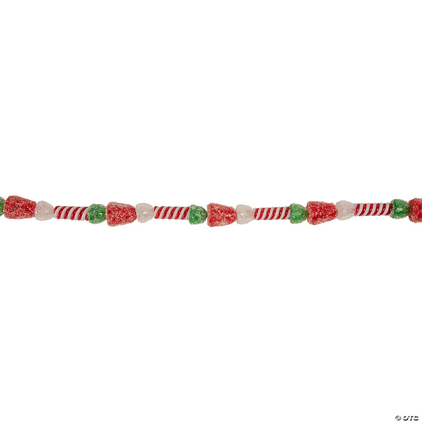 Northlight 4' Faux Gum Drop Candy and Peppermint Swirls Christmas ...