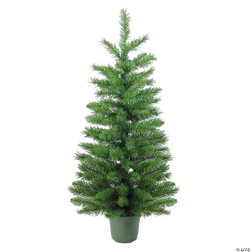Northlight 4' Potted Norway Spruce Medium Artificial Christmas Tree - Unlit Image