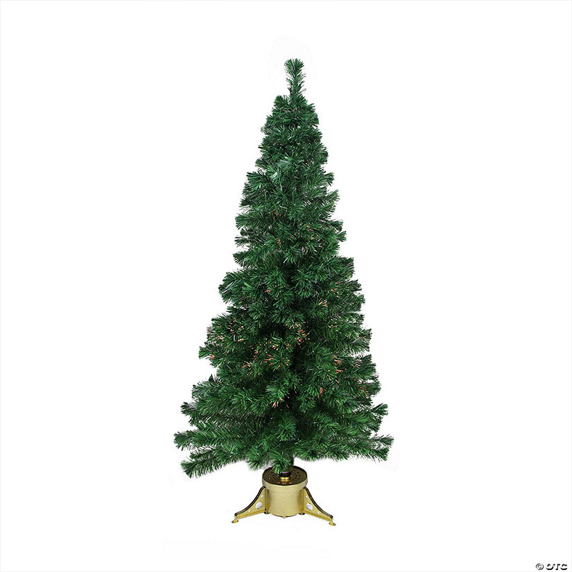 Northlight 4' Pre-Lit Color Changing Fiber Optic Artificial Christmas Tree Image