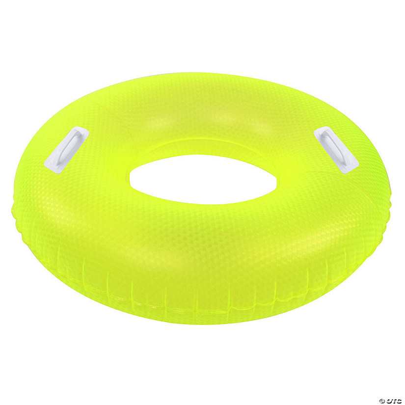Northlight 42" Yellow Sparkle Inflatable Swimming Pool Tube Ring Float Image