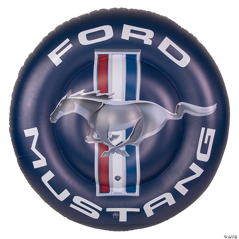 Northlight 46" Inflatable Round Ford Mustang Pool Float Image