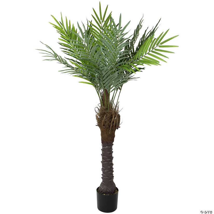 Northlight 47" Potted Green and Brown PhoeniProper Palm Artificial Tree Image