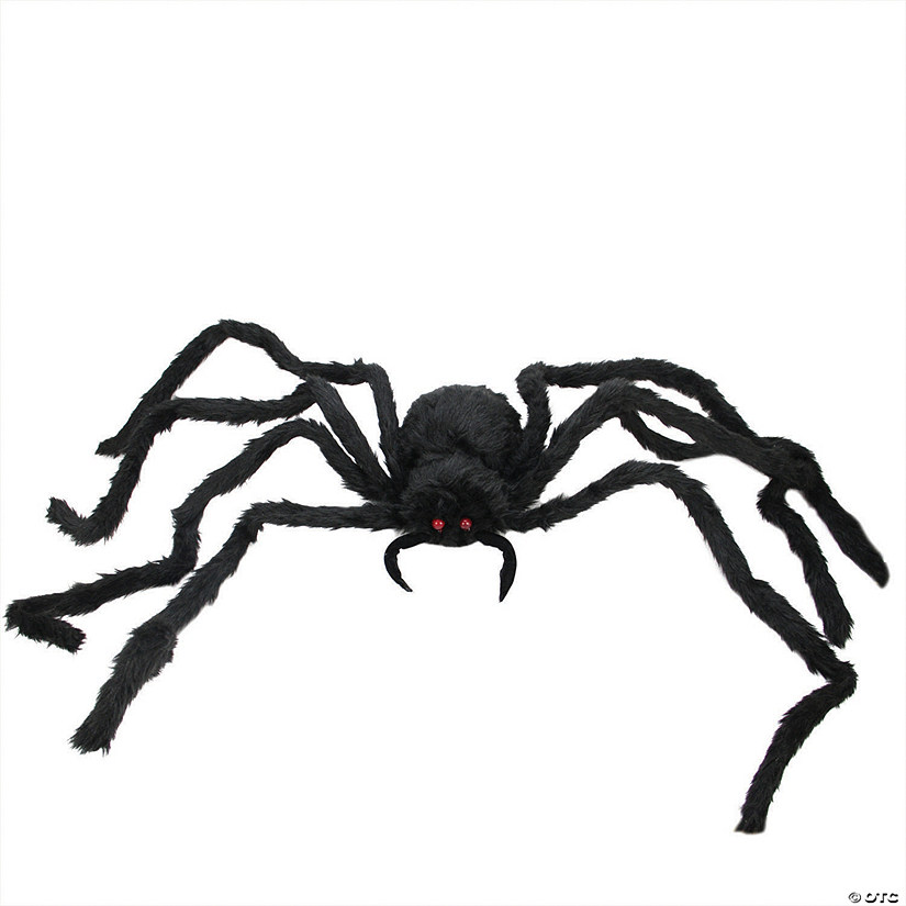 Northlight 48" Black Spider with LED Flashing Eyes Halloween Decor Image