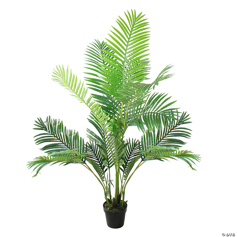 Northlight 5.25' Potted Artificial Green Areca Palm Tree Image