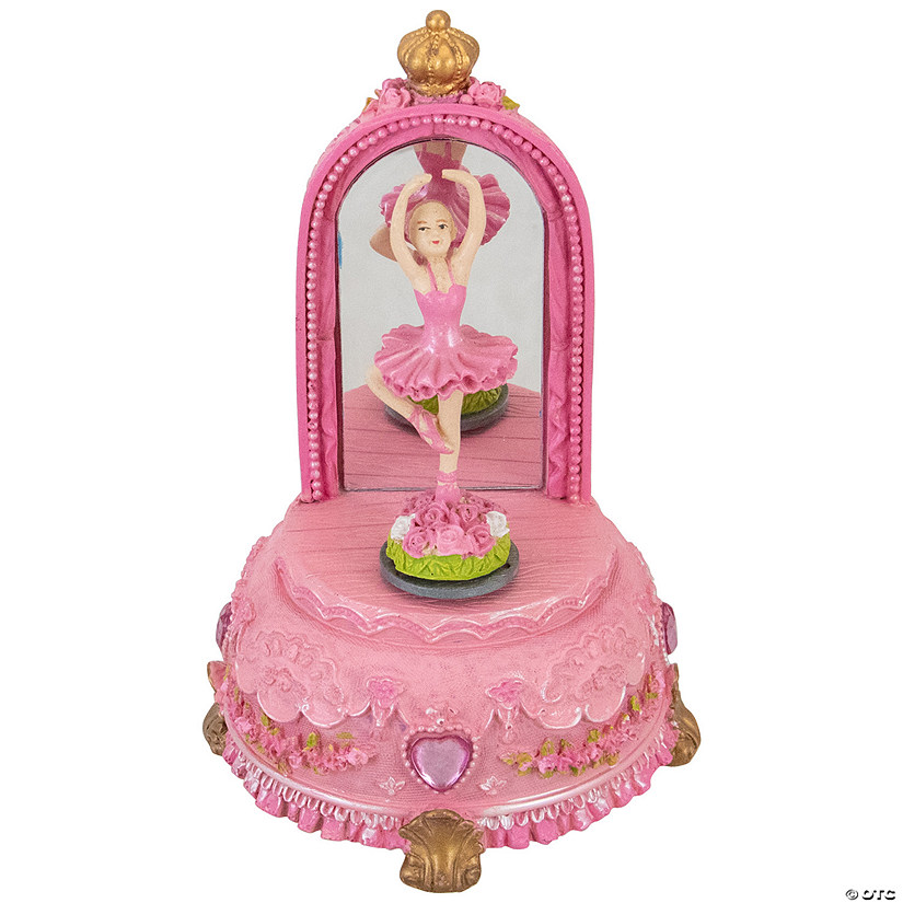 Northlight 5.5" Children's Pink Musical Twirling Ballerina Decoration Image