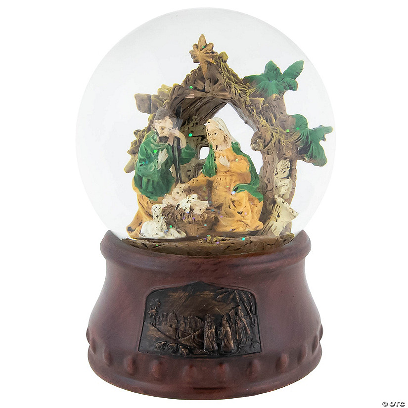 Northlight 5.5" Christmas Nativity Musical Snow Globe Image