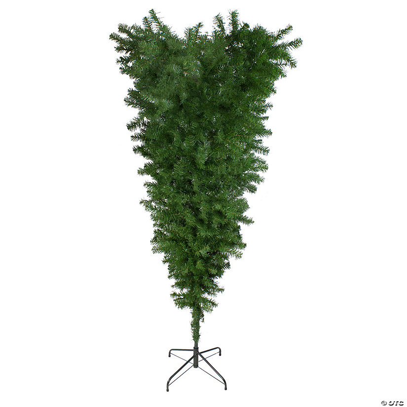 Northlight 5.5' x 36" Green Upside Down Spruce Medium Artificial Christmas Tree - Unlit Image