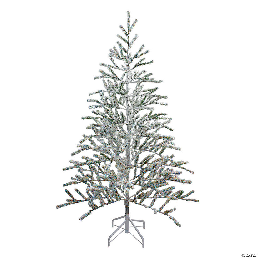 Northlight 5' Flocked Alpine Twig Artificial Christmas Tree - Unlit Image