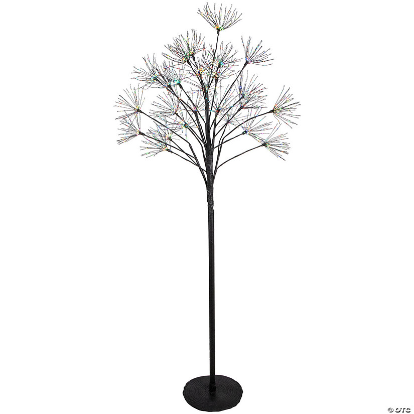 Northlight 5' LED Lighted Christmas Fireworks Tree  Multi-Color Lights Image