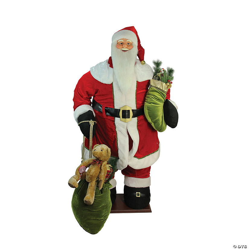 Northlight - 5' Red Animated Musical Inflatable Santa Claus Christmas Decoration Image