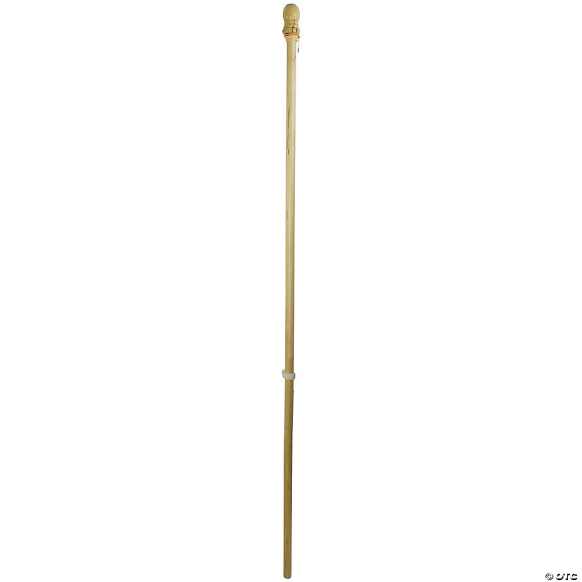 Northlight 5' Wooden Flagpole with Anti-Furling Ring and Bracket Kit Image