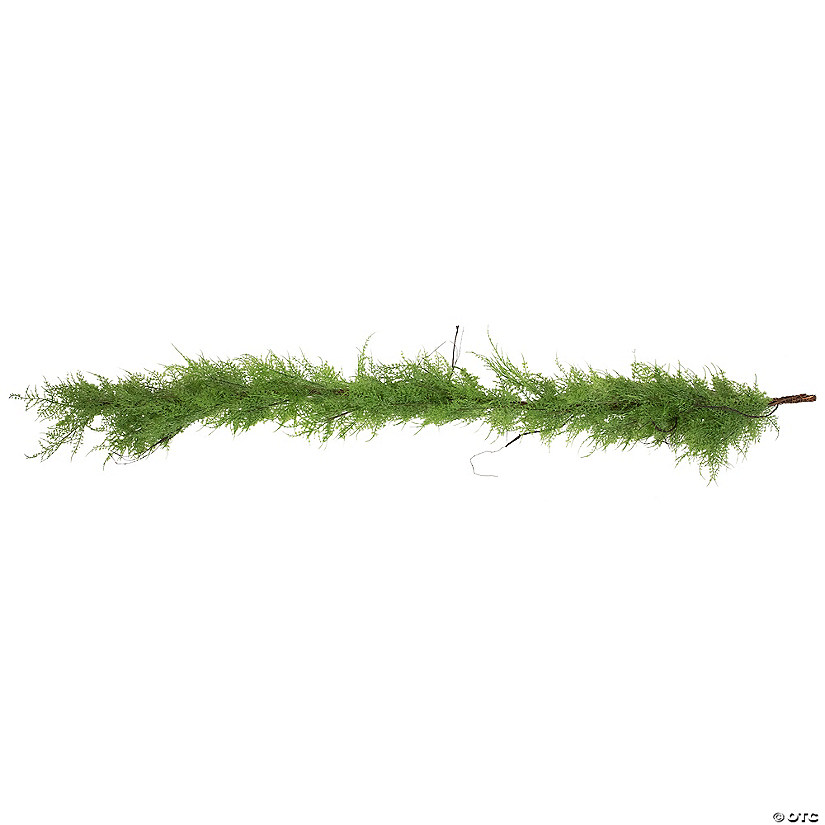 Northlight 5' x 8" Green and Brown Cedar Artificial Christmas Garland - Unlit Image