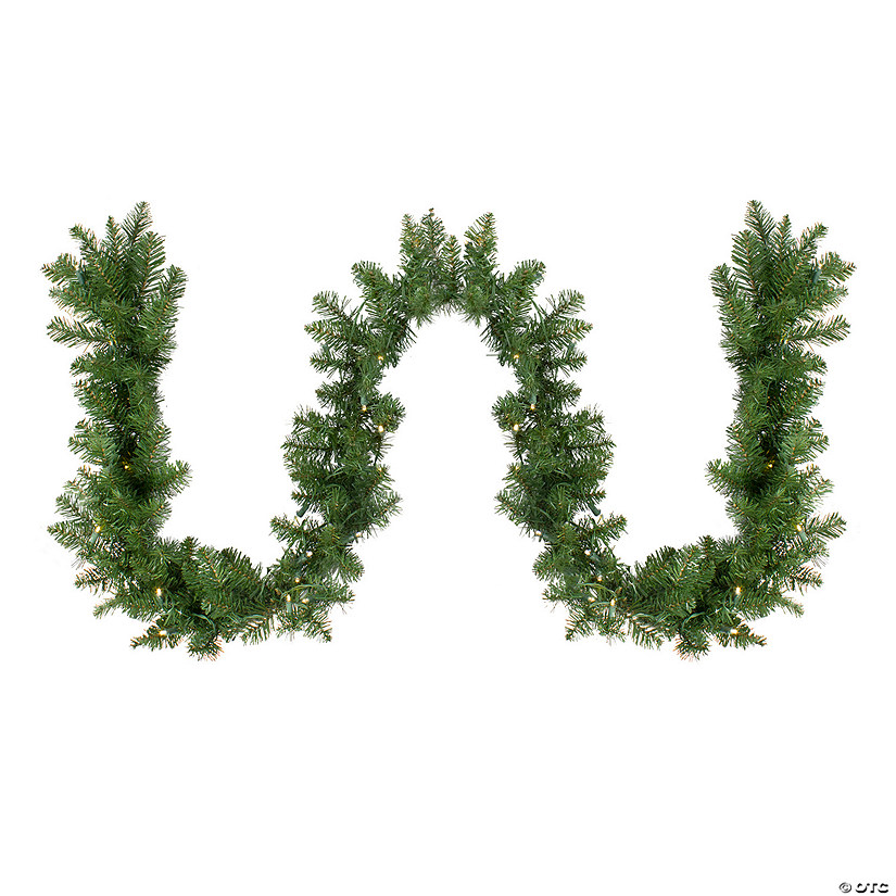 Northlight 50' x 10" Pre-Lit Buffalo Fir Commercial Artificial Christmas Garland - Warm White Lights Image