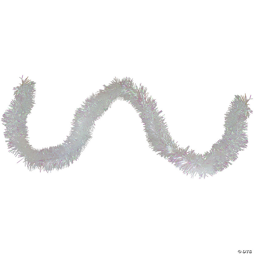 Northlight 50' x 3" Iridescent Artificial Tinsel Christmas Garland - Unlit Image