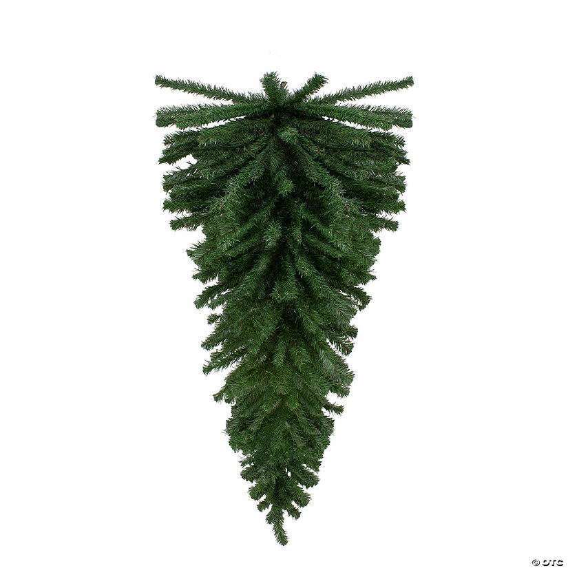 Northlight 54" Green Pine Artificial Christmas Teardrop Swag - Unlit Image