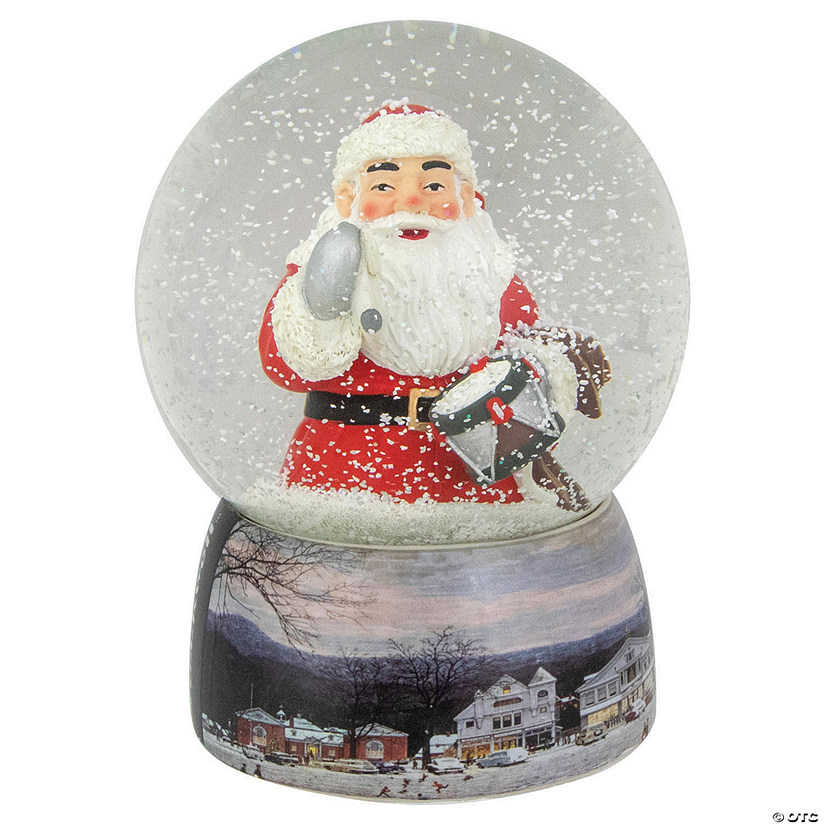 Northlight 6.5" Norman Rockwell 'A Drum For Tommy' Christmas Snow Globe Image