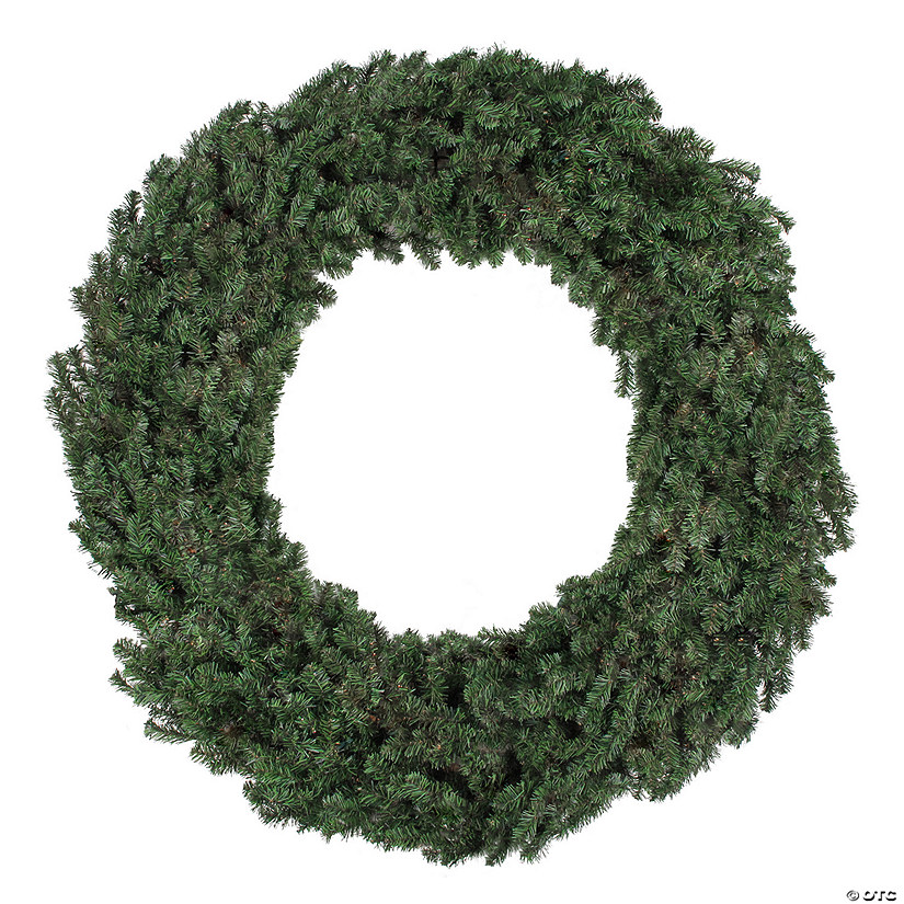 Northlight 6' Canadian Pine Commercial Size Artificial Christmas Wreath - Unlit Image