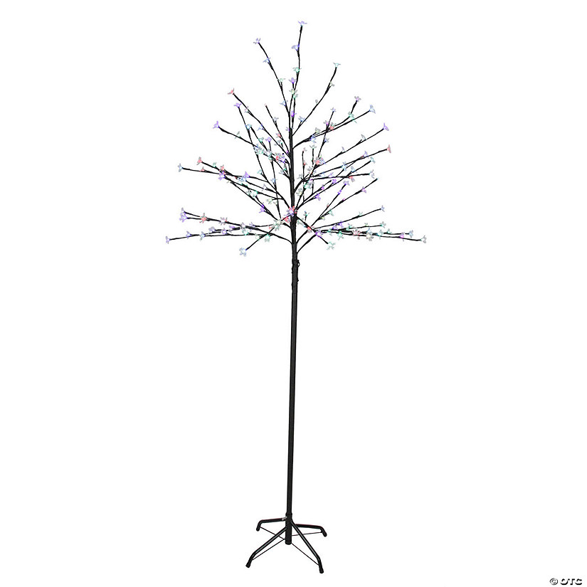 Northlight 6' LED Lighted Cherry Blossom Flower Tree - Color Changing Lights Image