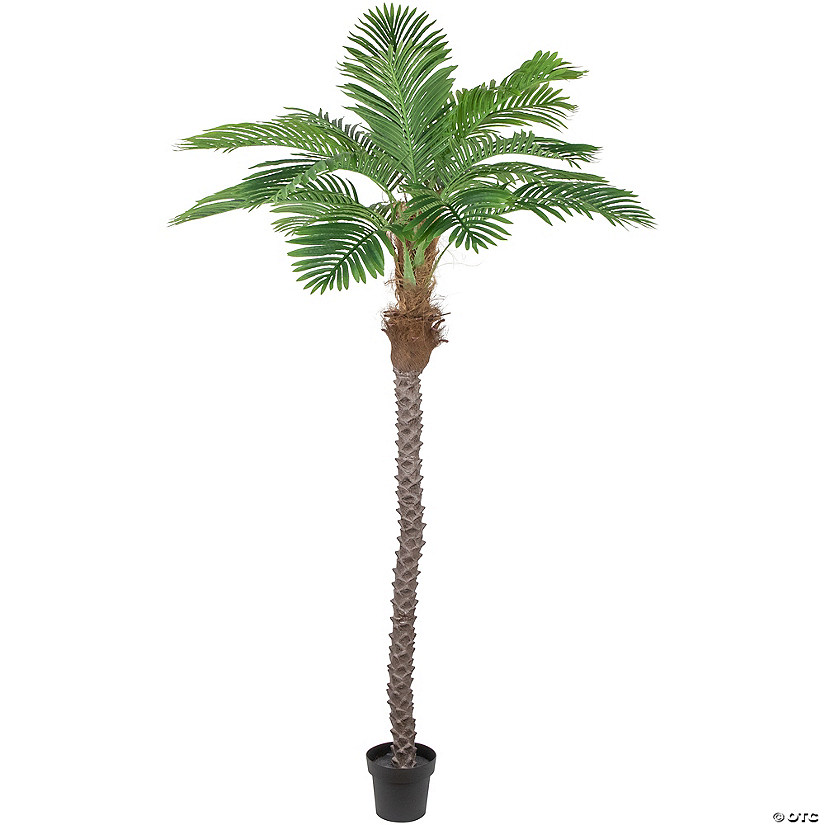 Northlight 7.25' Artificial Potted PhoeniProper Palm Tree Unlit Image