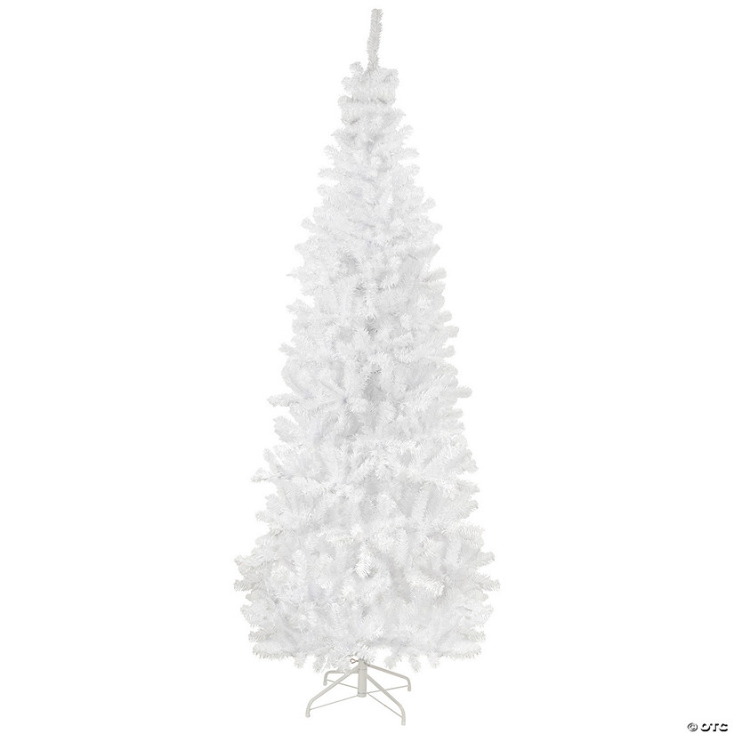 Northlight 7.5' Pencil White Georgian Pine Artificial Christmas Tree  Unlit Image