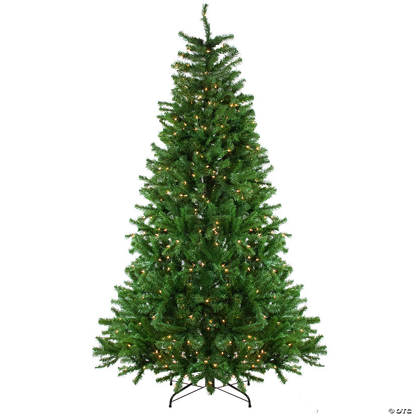 Northlight 7.5' Pre-Lit Slim Waterton Spruce Artificial Christmas Tree - Clear Lights Image