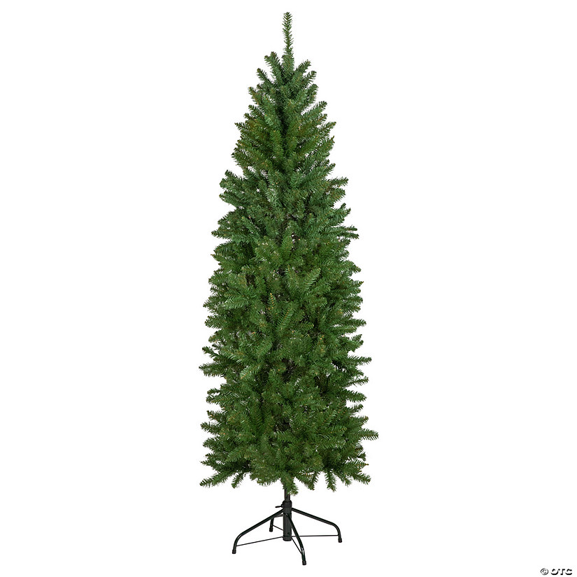 Northlight 7.5' Unlit Pencil White River Fir Artificial Christmas Tree Image