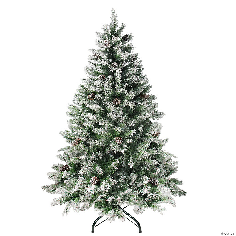 Northlight 7' Flocked Angel Pine Artificial Christmas Tree - Unlit Image