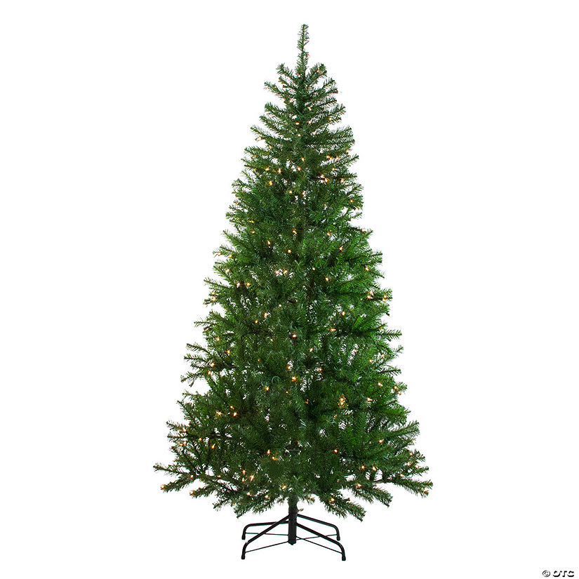 Northlight 7' Pre-Lit Vail Spruce Medium Artificial Christmas Tree - Clear Lights Image
