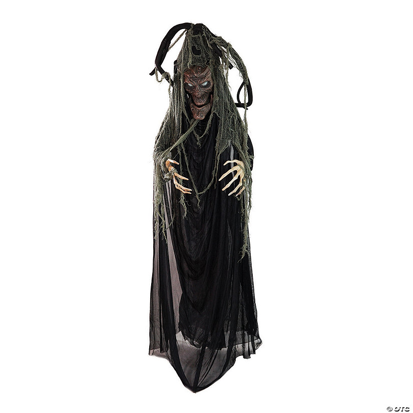 Northlight 76" Black Touch Activated Lighted Tree Man Animated Halloween Decor with Sound Image